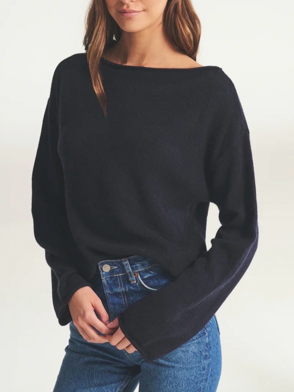 Anthropologie Maeve Knit Boatneck Sweater